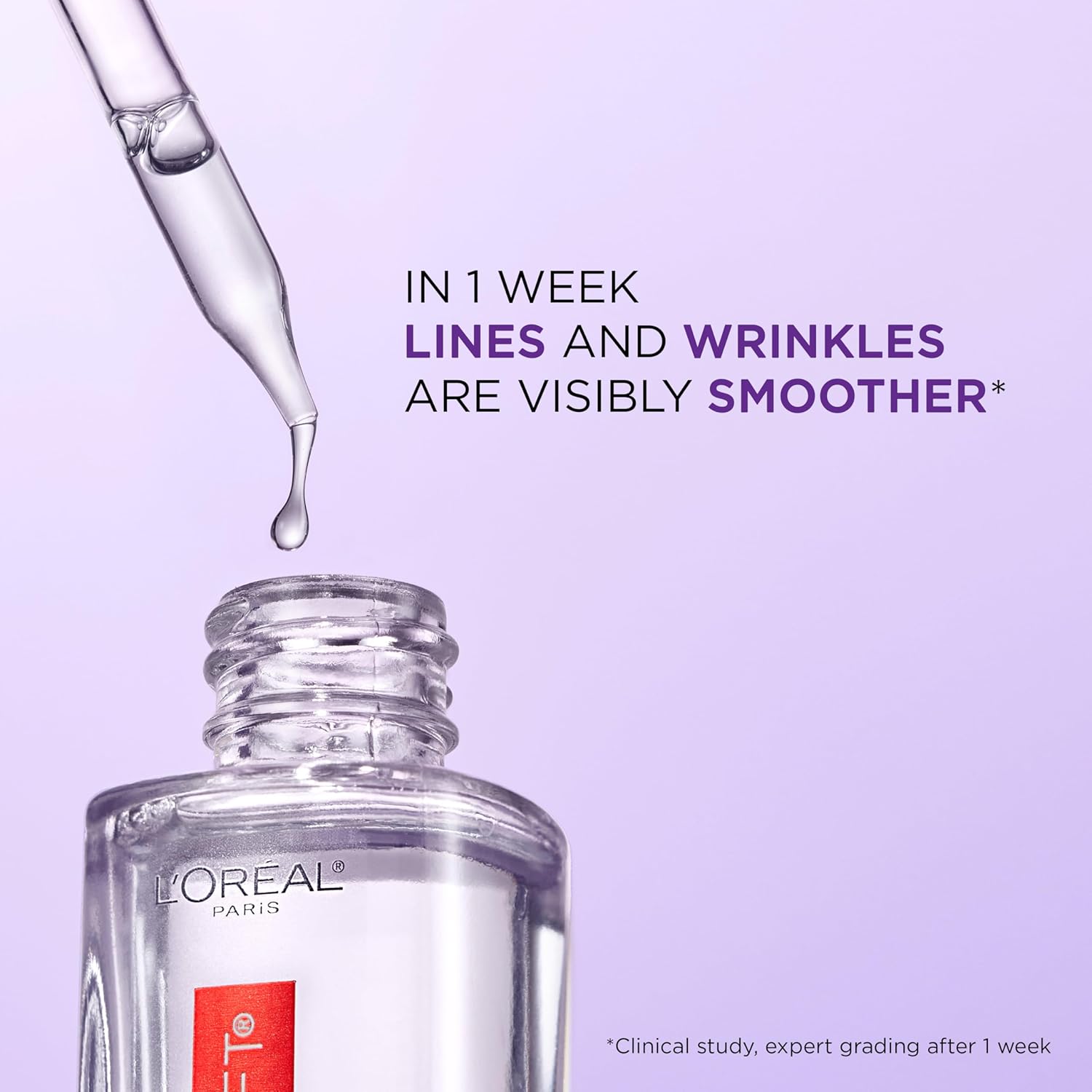 L'Oreal Paris Revitalift 1.5% Pure Hyaluronic Acid Face Serum, Hydrate & Reduce Wrinkles, Fragrance Free 1.7 oz