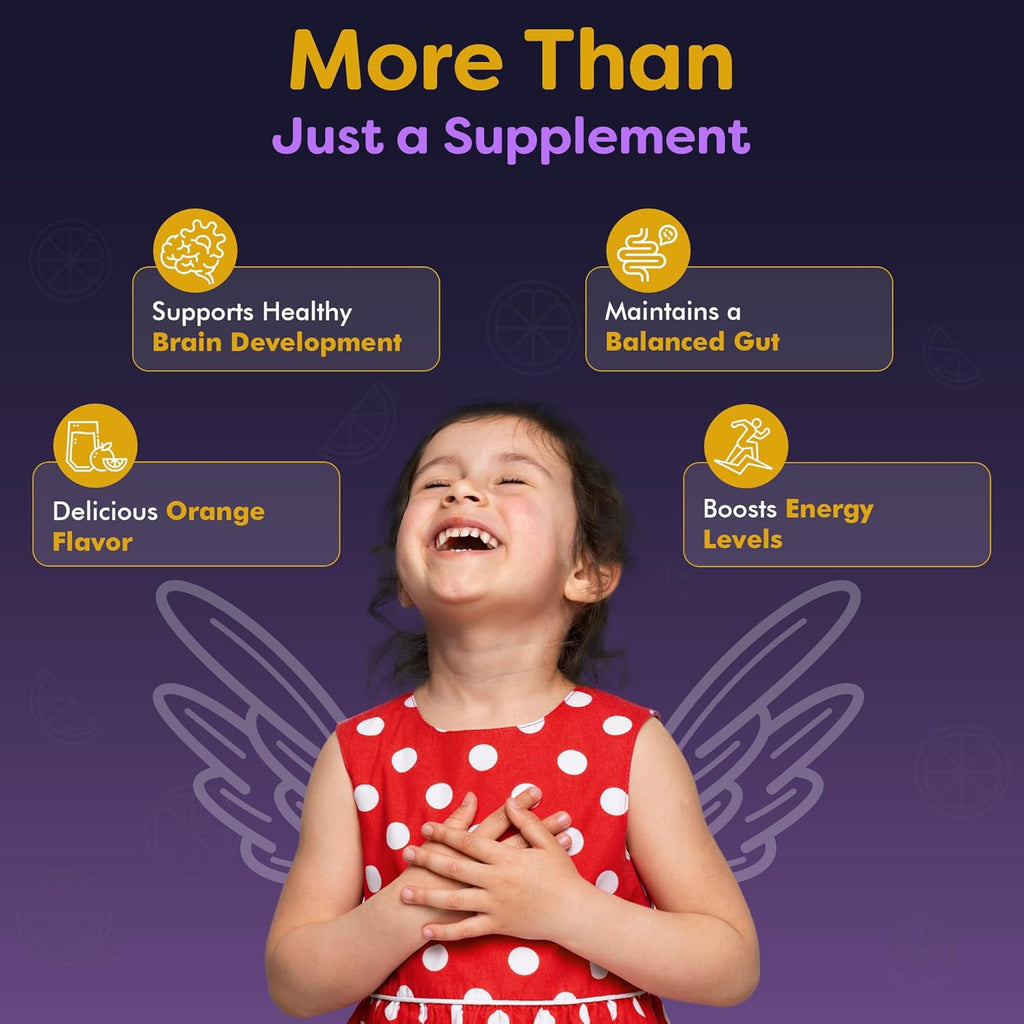 NuBest Tall Fizzy - Bone Strength, Immunity, Digestive Health for Kids Age 4+ & Teens | Probiotic, Calcium, Magnesium from Red Marine Algae, Vitamins | 10 Orange Effervescent Tablets | 2 Weeks Supply