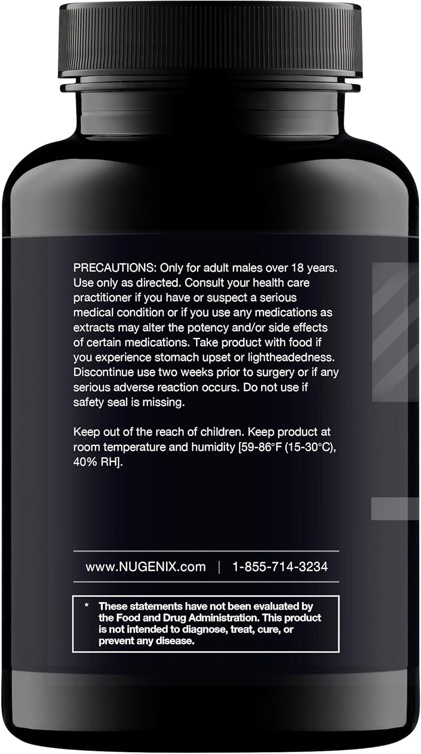 Nugenix Total-T, Free and Total Testosterone Booster Supplement for Men, 180 Count
