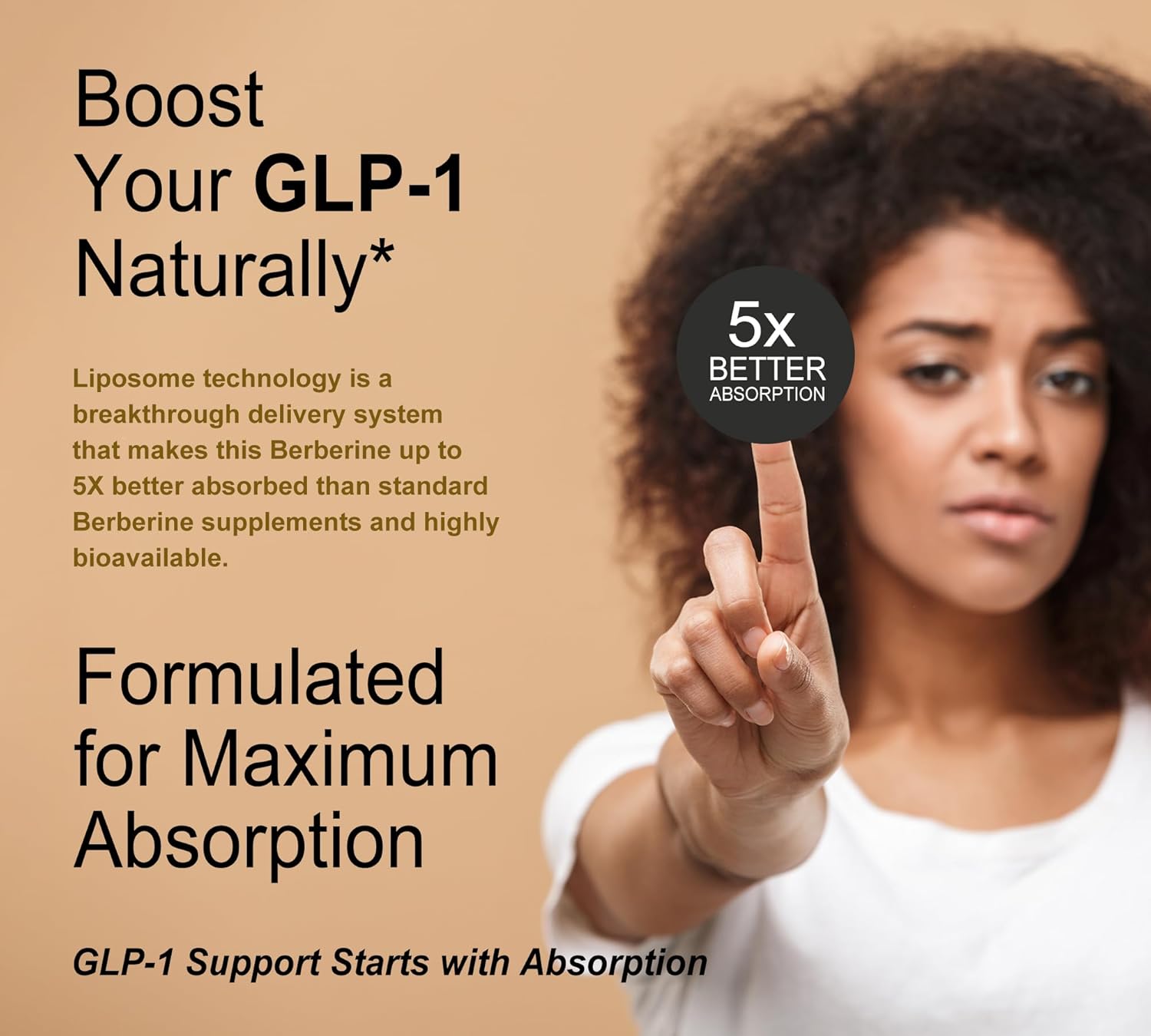 Liposomal Berberine Supplement – 3X Strength Berberine Matrix with DHB, Phospholipids, CoQ10, ALA, Vitamin D3, Chromium, Cinnamon – Advanced GLP-1 & Metabolic Support – 60 Count