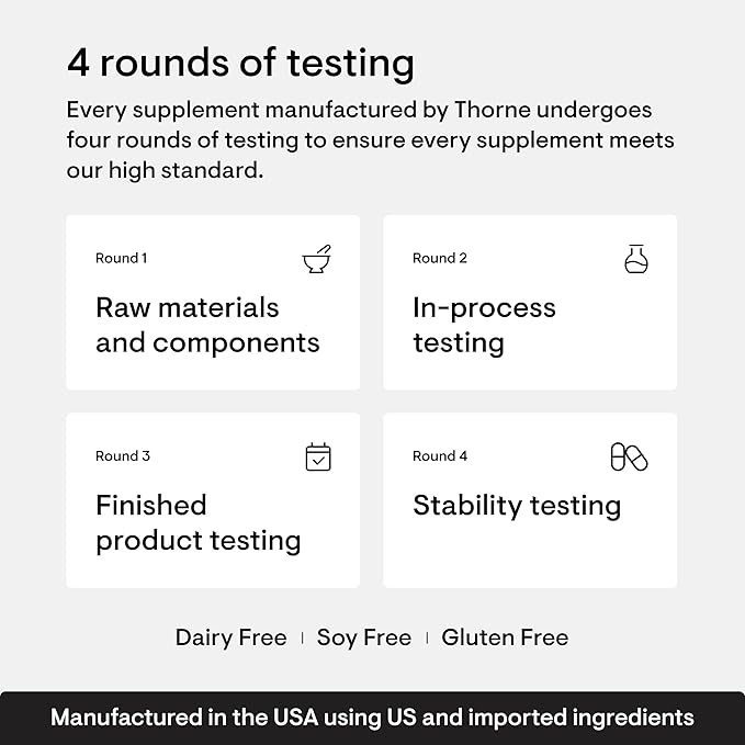 THORNE - Basic Nutrients 2/Day - Comprehensive Daily Multivitamin with Optimal Bioavailability - Vitamin and Mineral Formula - Gluten, Dairy & Soy-Free - 120 Capsules - 60 Servings