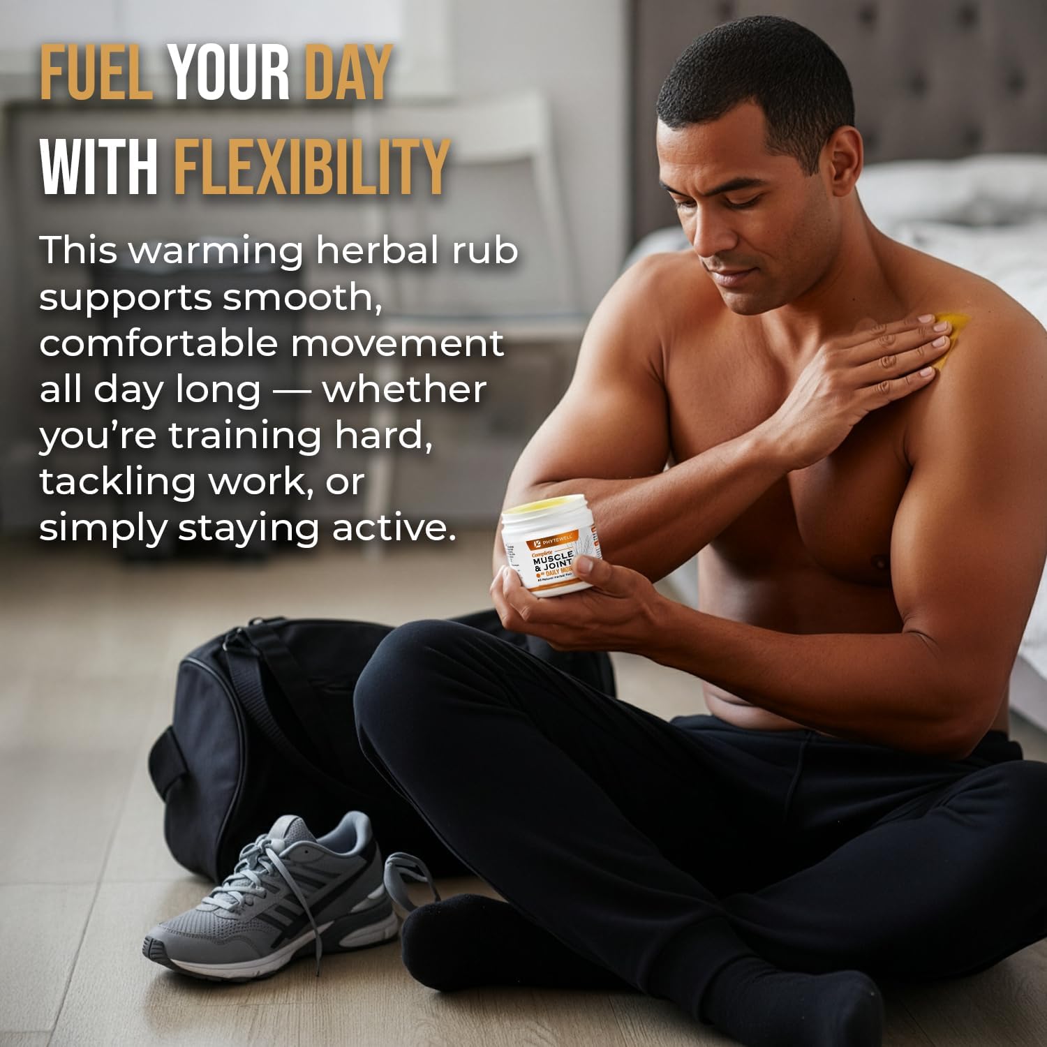 AM Daily Mobility – Warming Herbal Muscle & Joint Rub with Chili Pepper, Clove & Black Pepper – Supports Circulation, Flexibility & Movement, CO₂ Extracted