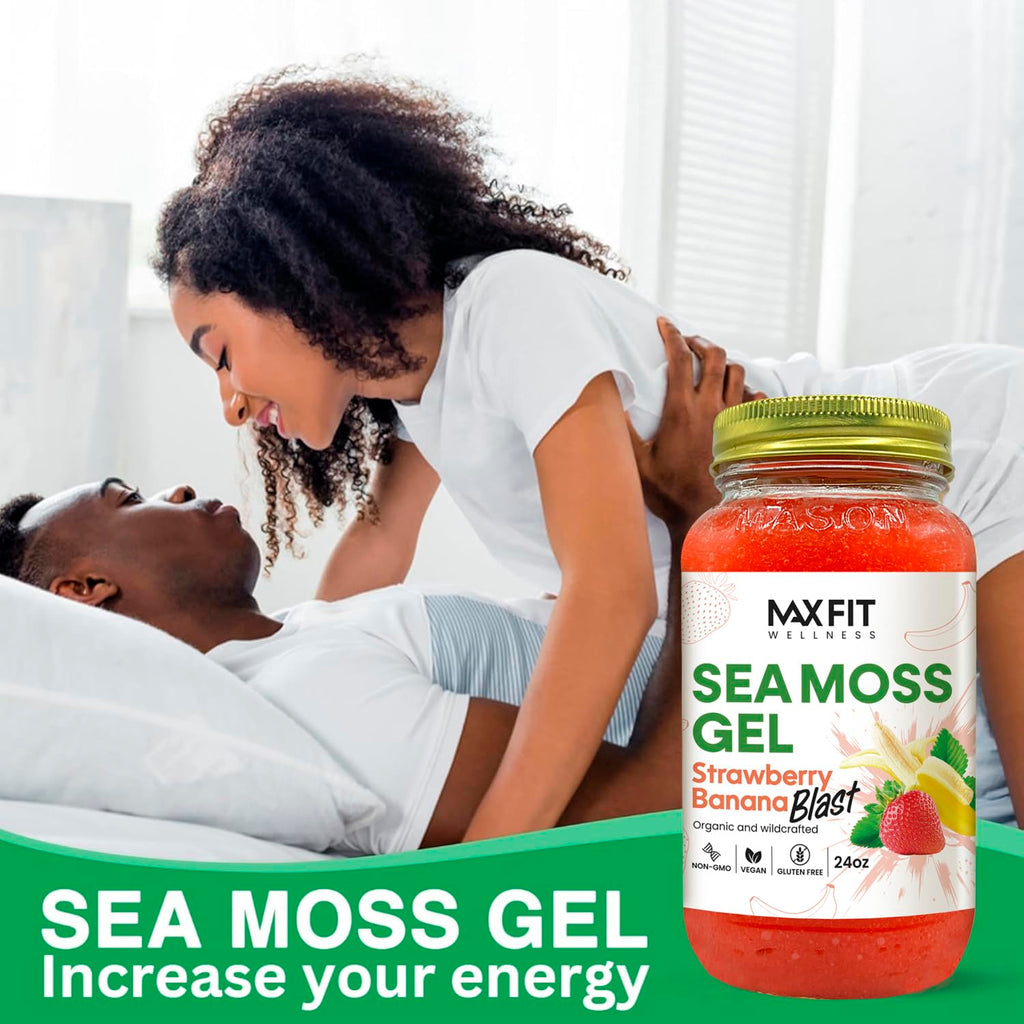 Sea Moss Gel Raw (24 Flavors) 24oz Wildсrafted Gold Sea Moss Gel from Saint Lucia | 92 Vitamins and Minerals | Pure Raw+Non-GMO | Vegan Superfood