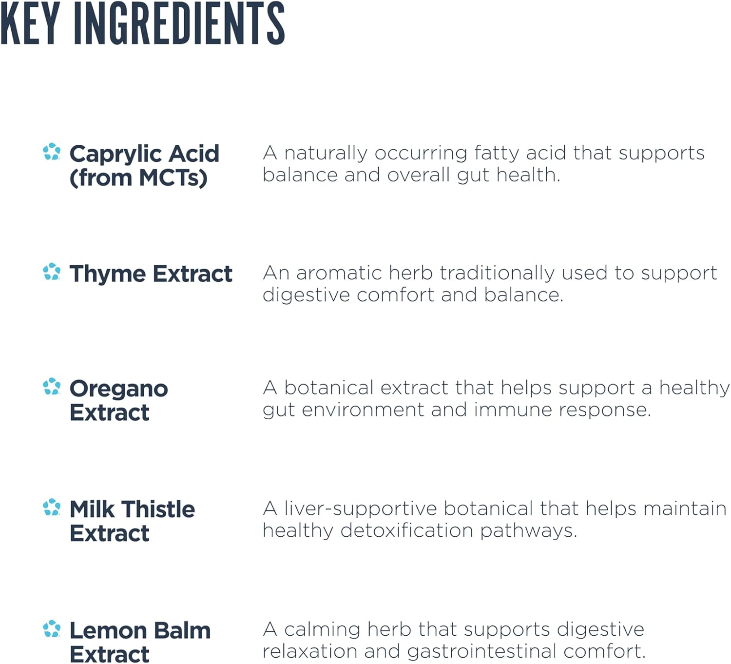 Revive MD Gut Health Supplements for Men & Women - Daily Gut Repair & Digestive Health Support Formula with Thyme, Oregano & Milk Thistle - Vegan-Friendly, Gluten-Free (60 Capsules, 30 Servings)