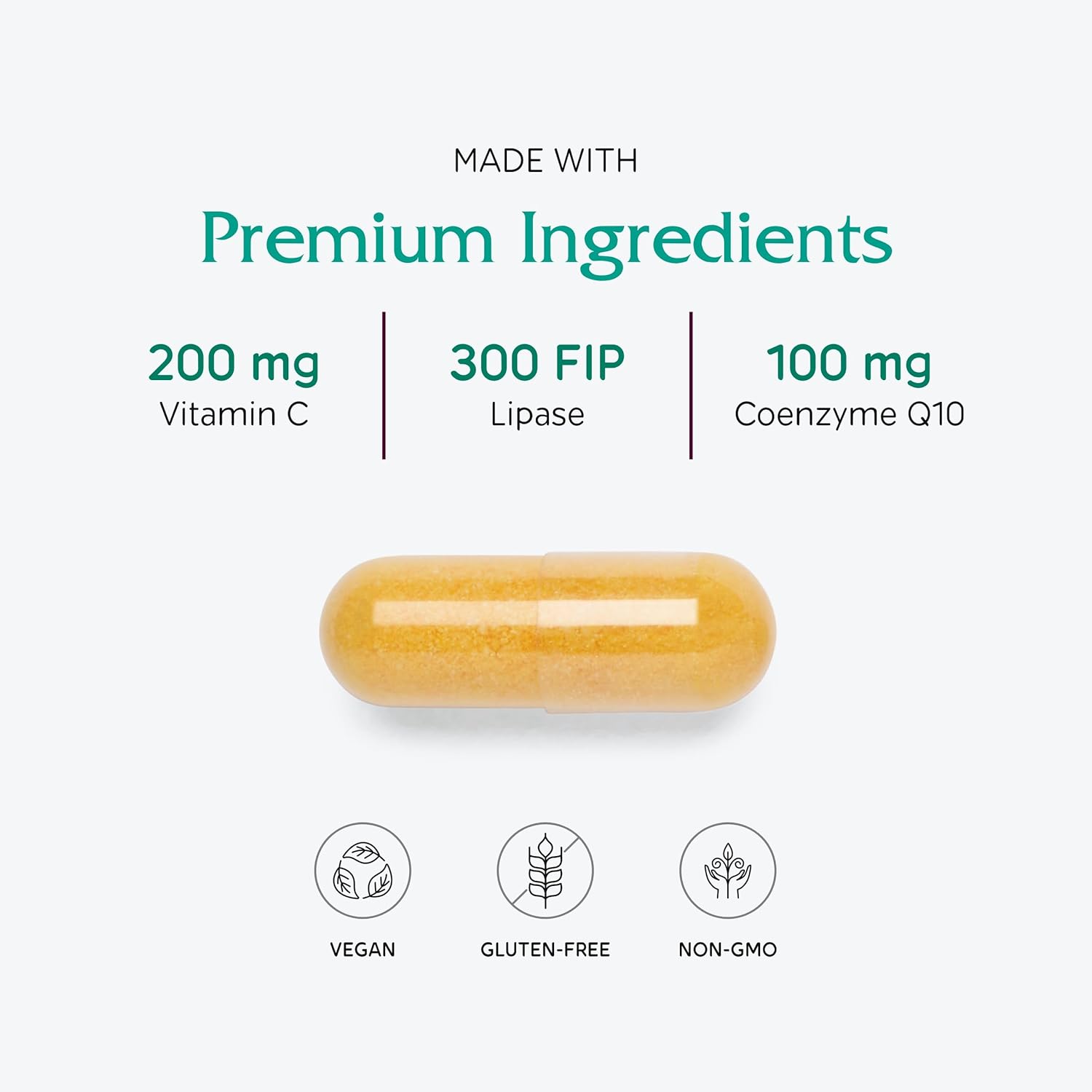 Vitanica, Coq10 Extra, Natural CoQ10, 100mg, Non-GMO, Vegan, 60 Capsules