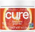 Cure Hydration | Plant-Based Electrolyte Drink Mix | No Added Sugar | Dehydration Relief Powder Made with Coconut Water | Non-GMO | Vegan | 28 Servings Jar - Blood Orange