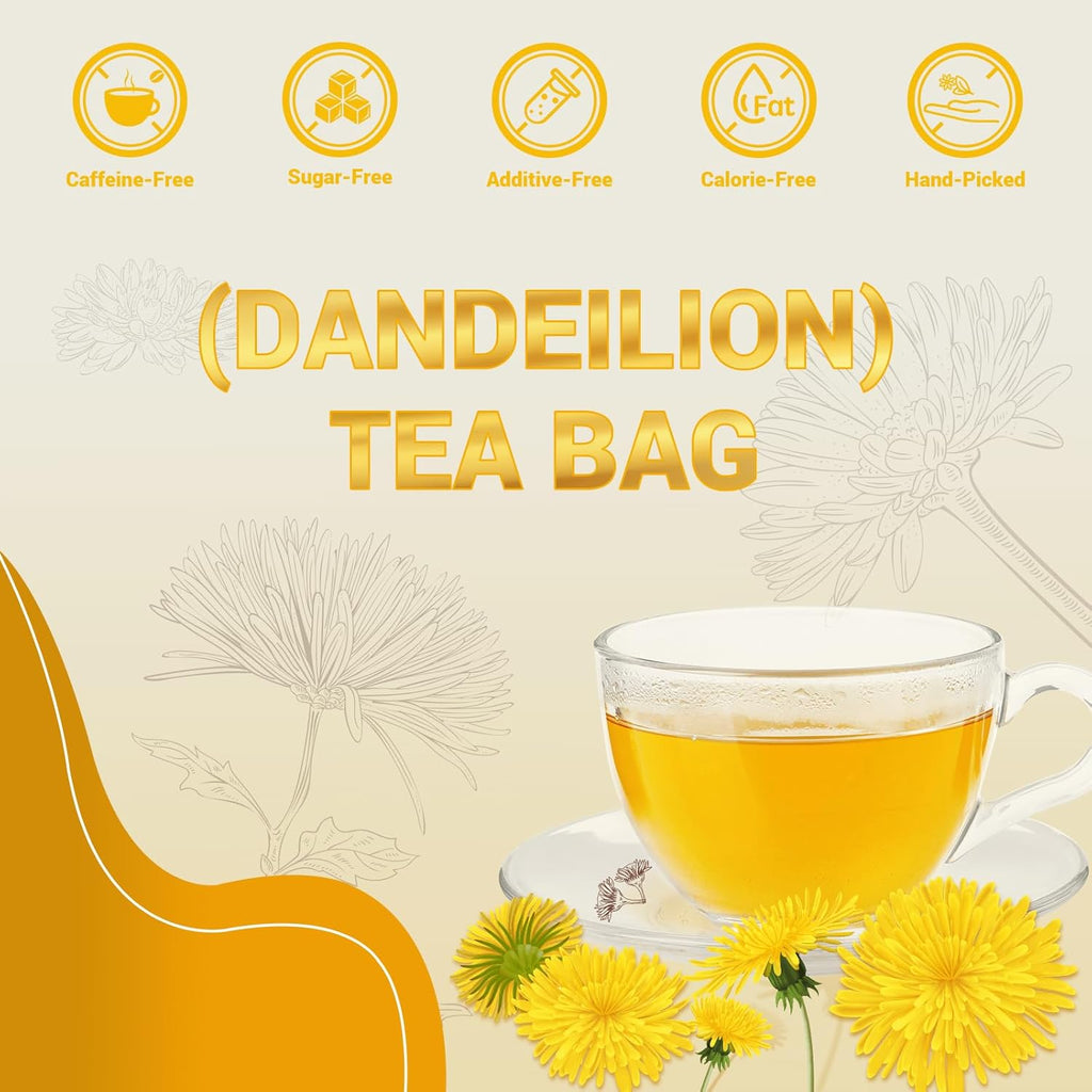 Dandelion Leaf & Root Herbal Tea-Caffeine-free, 50 Teabags