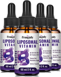 Liposomal Vitamin B Complex Liquid Sublingual B Complex Vitamins Supplement for Women Men Improved Absorption Methylated B12,B1, B2, B3, B5, B6,Folate,Biotin for Energy and Immune Support-8.0 oz