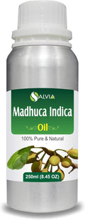Madhuca Indica Oil (Mahua) 100% Natural & Pure Undiluted Uncut Cold Pressed Carrier Oil Perfect for Aromatherapy Therapeutic Grade - 250 ml