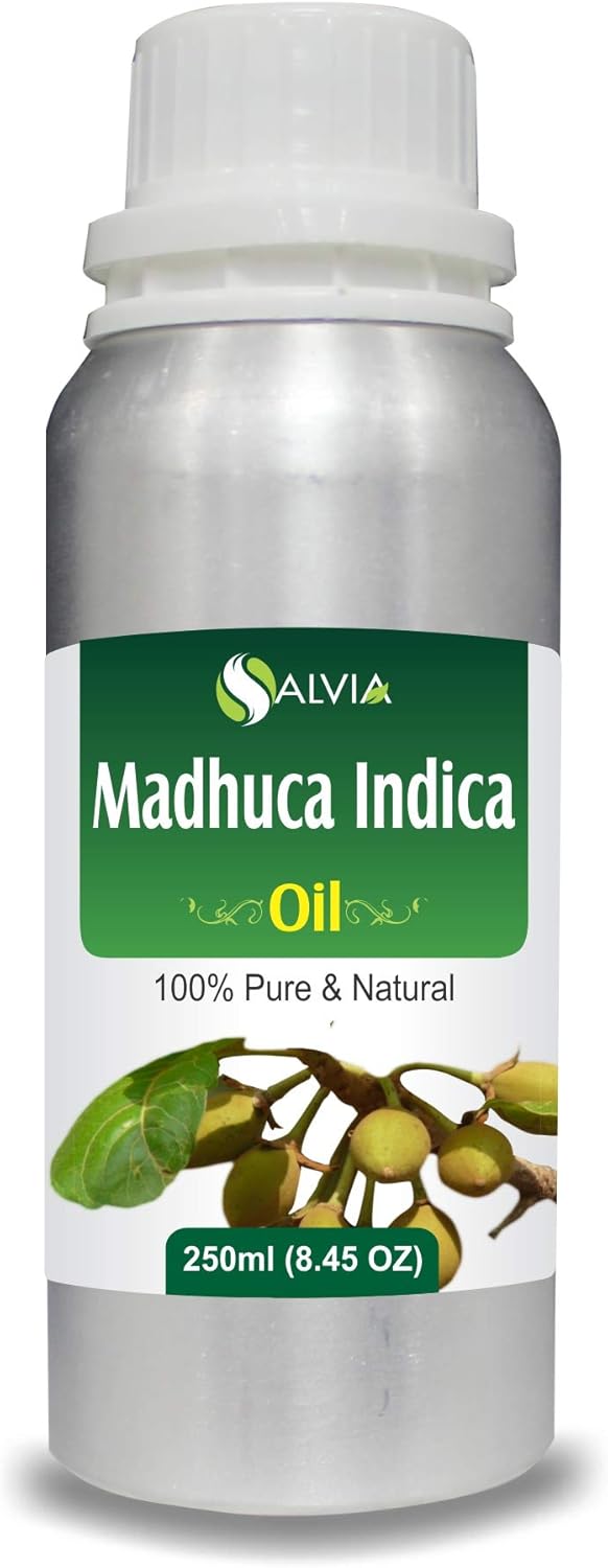 Madhuca Indica Oil (Mahua) 100% Natural & Pure Undiluted Uncut Cold Pressed Carrier Oil Perfect for Aromatherapy Therapeutic Grade - 250 ml