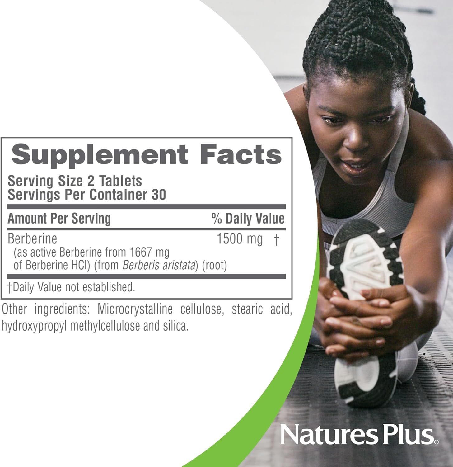 Natures Plus PRO Berberine 1500 mg - 60 Tablets - Supports Healthy Metabolism - Non-GMO, Vegan & Gluten Free - 30 Servings