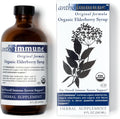 Organic Elderberry Syrup - Anthoimmune - Immune Support Supplement for Adults and Kids- USDA Organic, Ultra-Premium Black Elderberry Formula (8 oz) 48 Servings