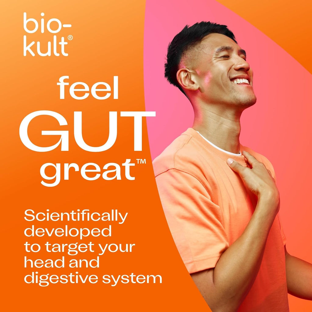 Bio-Kult Migréa | Magnesium, Vitamin B6 & Probiotics | Gut & Head Support | Advanced Multi-Strain Formula | 60 Capsules