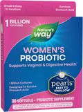 Nature's Way Women's Probiotic Pearls, Supports Vaginal and Digestive Health*, 1 Billion Live Cultures, No Refrigeration Required, 30 Softgels (Packaging May Vary)