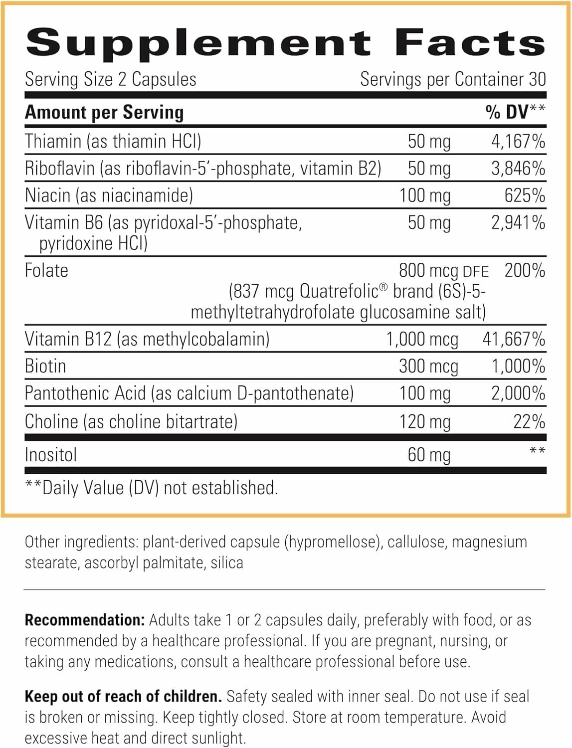 Integrative Therapeutics Active B-Complex -Cellular Energy & Heart Health Support with Vitamins B2, B6 & B12* - Supports Nervous & Immune Systems - Dairy-Free & Gluten-Free - 120 Capsules