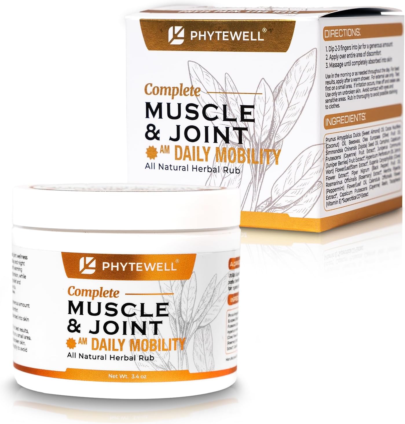 AM Daily Mobility – Warming Herbal Muscle & Joint Rub with Chili Pepper, Clove & Black Pepper – Supports Circulation, Flexibility & Movement, CO₂ Extracted