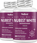 NuBest White - Glutathione 400mg & Milk Thistle Extract - Skin Brightening Supplement - Supports Beautiful and Radiant Skin - Antioxidant & Detoxification - 2 Pack | 2 Months Supply