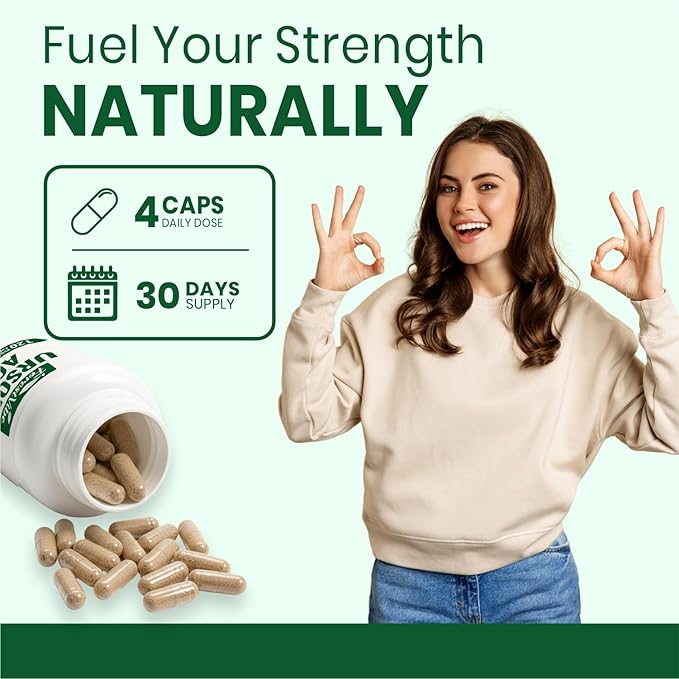 Ursolic Acid Supplement 300mg, Natural Rosemary Leaf Extract, 120 Vegan Capsules, 1 Month Supply, Non-GMO & Gluten Free Ursolic Acid Capsules for Men and Women