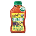 Kelley's 100% Organic Raw & Unfiltered Honey, USDA Certified, 24 Oz – All Natural, Flavor-Rich Honey for Fruits, Yogurt, Smoothies, Acai Bowls, Tea – Natural Sugar Substitute