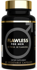 USA's Number 1 Men's Fiber Supplement: Support Gut Health with Psyllium Husk, Flax & Chia Seeds for Relief of IBS Symptoms | 60 Vegan Capsules