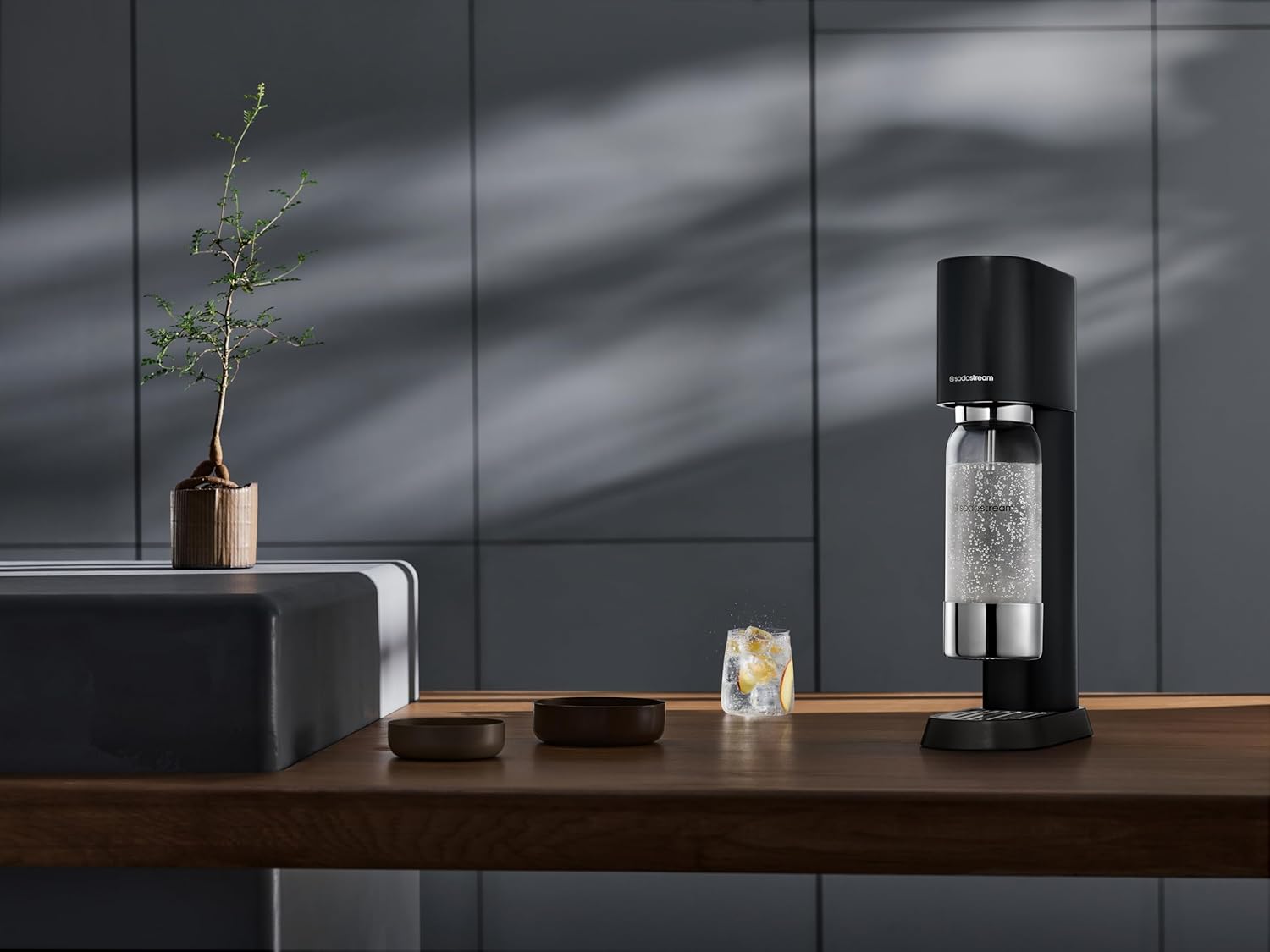 SodaStream Enso Sparkling Water Maker Value Bundle - includes CO2, Carbonating Bottles and Bubly Drop Flavors
