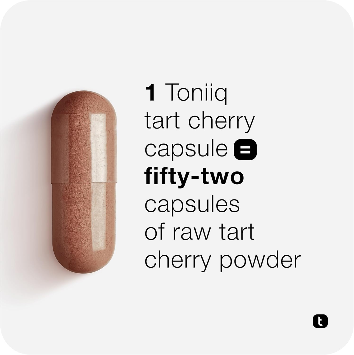 Tart Cherry Capsules - Ultra High Potency 52:1 Extract - Highly Concentrated - Third-Party Lab Tested for Purity & Quality - 120 Capsules