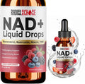 NAD+ Liquid Drops – with Resveratrol, Quercetin, Niacin & TMG – 10-in-1 Nutrient Support Formula for Cellular Energy & Wellness – Mixed Berry Flavor – 2 fl oz