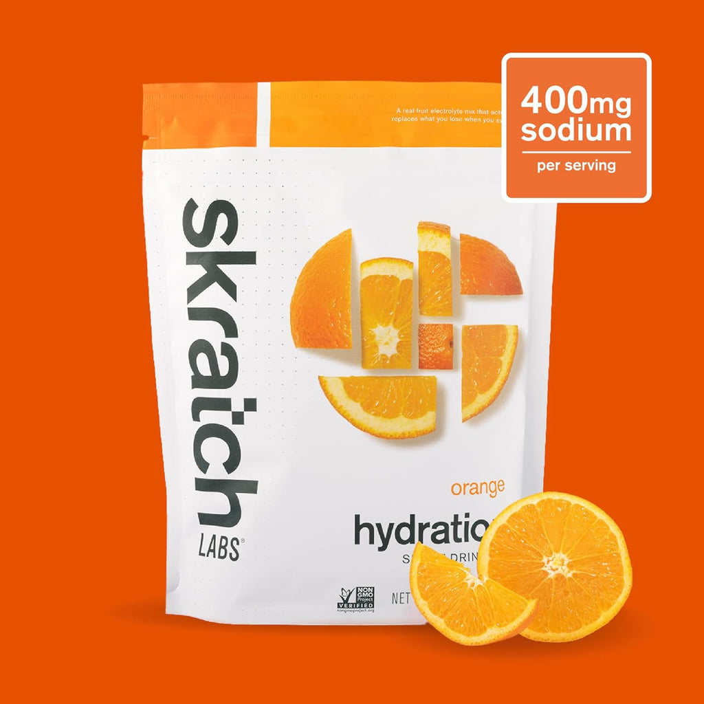 Skratch Labs Hydration Powder | Sport Drink Mix | Electrolytes Powder for Exercise, Endurance, and Performance | Orange | 20 Servings | Non-GMO, Vegan, Kosher