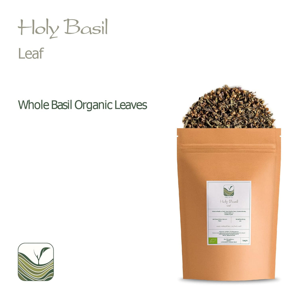 Tulsi Holy Basil Organic Tea - Sweet Green Delicacy - Herbal Thulasi or Tulasi - Holy Basil Herb Tea Organic Holy Basil Tea Organic Tulsi Tea Dried Tulsi Holy Basil Dried Tulsi Basil Holy