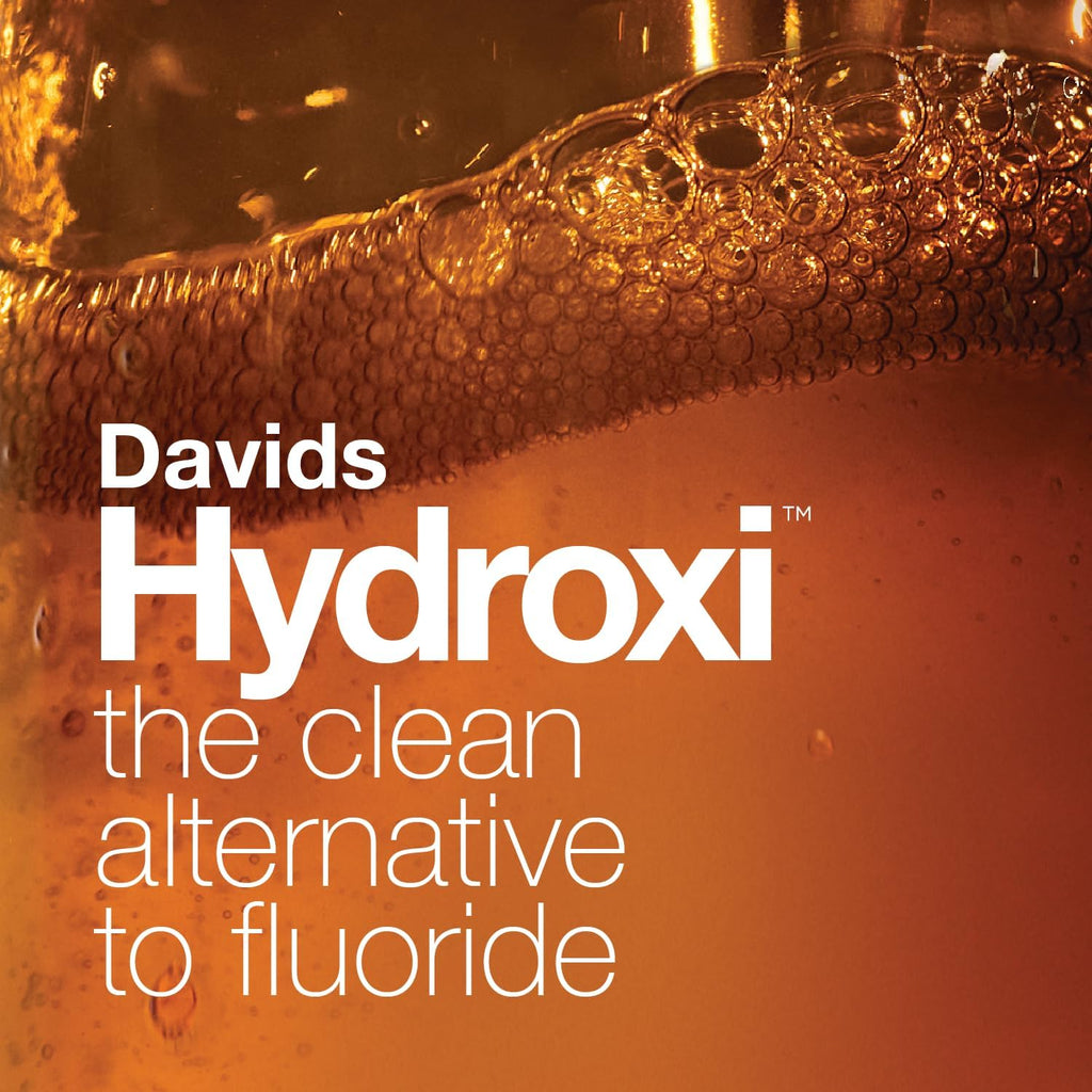 Davids Hydroxi Fresh Breath Mouthwash Starter Kit, Alcohol-Free, Fluoride-Free, Nano-Hydroxyapatite for Remineralizing & Enamel Health, Relieves Dry Mouth, Fresh Mint, 16 fl oz
