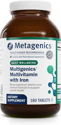 Metagenics Multigenics Multivitamin with Iron - Fast-Release Multivitamin & Multimineral Tablet - for Bone Health, Homocysteine Metabolism & Antioxidant Support* - Non-GMO & Gluten Free - 180 Tablets