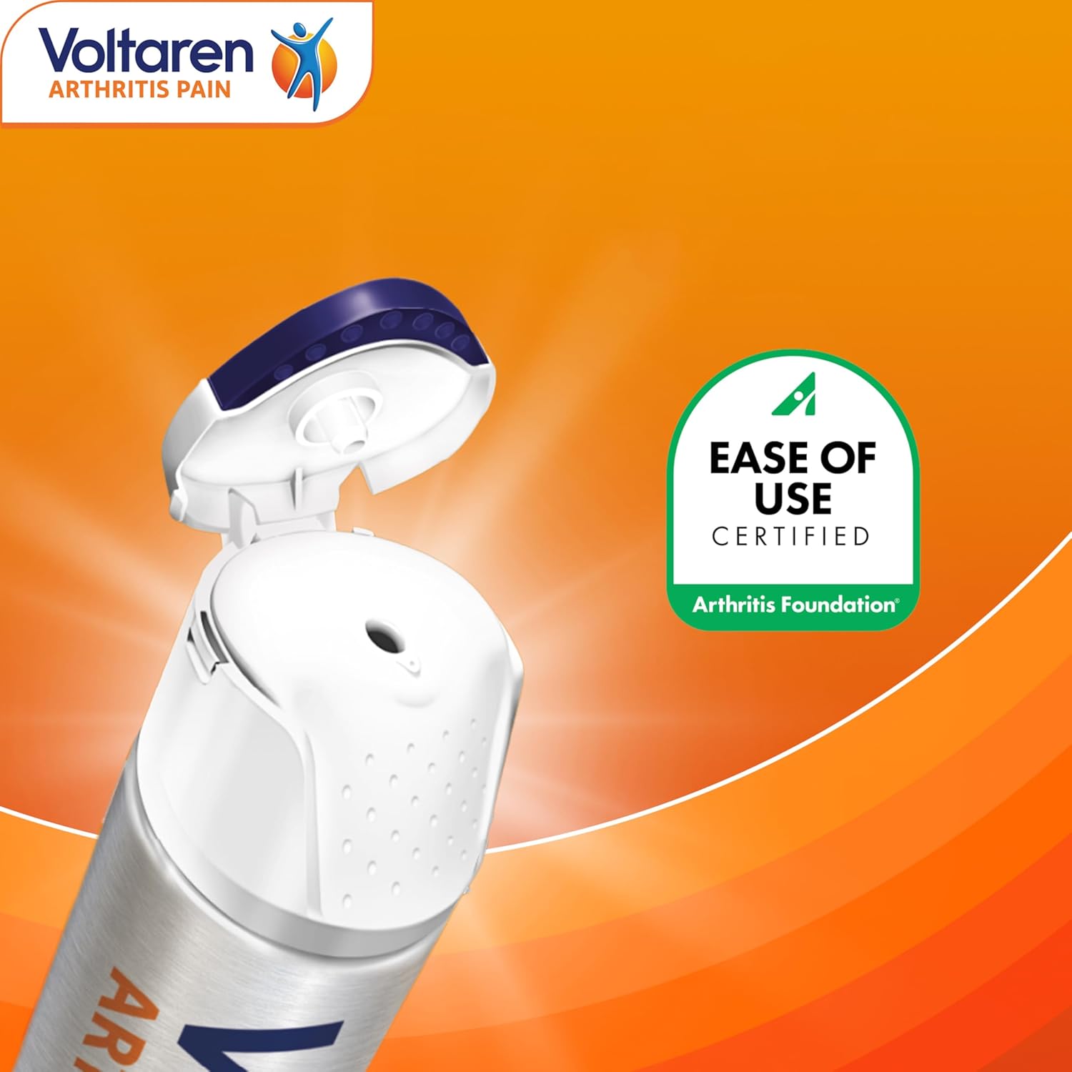 Voltaren Arthritis Pain Gel for Powerful Topical Arthritis Pain Relief with Diclofenac - NEW Easy Open Cap - 100 g Tube And 20 g Travel Size Tube