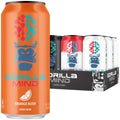 Gorilla Mind Energy Drink | Unmatched Energy · Amplified Focus | N-Acetyl-L-Tyrosine, Alpha-GPC, 200mg Caffeine, Uridine, Saffron | 0 Sugar Or Artificial Colors | 16oz | 12-Pack (Variety Pack #2)