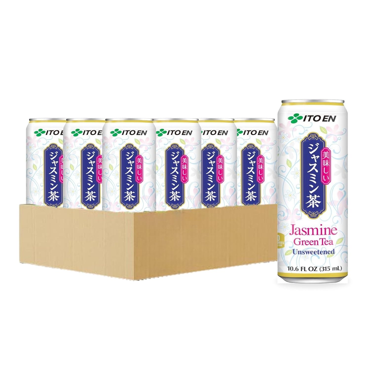 Ito En Jasmine Green Tea, Unsweetened, 10.6 Ounce (Pack of 12)