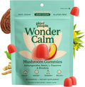 Plant People WonderCalm Mushroom Gummies - Natural Ashwagandha Supplement to Ease Stress & Boost Mood for Adults Without Sugar, Gluten or Artificial Colors, Vegan-Friendly, Peach Flavor, 60 Count
