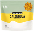 J Mac Botanicals, Organic Calendula Petals (12 oz) edible dried flowers petals, pairs well with edible dried rose petal, edible flowers for ice cubes, edible flowers for food, beverages, bath bombs