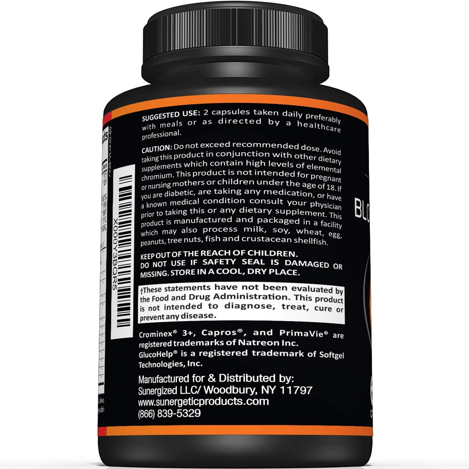 Premium Blood Sugar Support Supplement–Supports Healthy Blood Sugar Levels Already Within Normal Range – Includes Bitter Melon Extract, Vanadium, Chromium, Cinnamon, & Alpha Lipoic Acid-60 Capsules