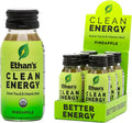 Ethan's Organic Clean Energy Shots Pineapple, Sugar Free Natural Pre-Workout Focus Boost, Gluten Free, Vegan, B6 & B12 Vitamin C with Green Tea Extract and Guayusa (6 Pack of 2oz Shots)
