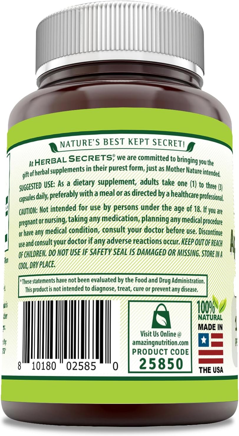 Herbal Secrets Apple Cider Vinegar Supplement | 1500 Mg Per Serving | 120 Capsules| Non-GMO | Gluten Free | Made in USA