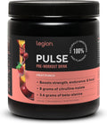 LEGION- All Natural Nitric Oxide Preworkout Drink to Boost Energy, Creatine Free, Naturally Sweetened, Beta Alanine, Citrulline, Alpha GPC (Fruit Punch 10 Servings)