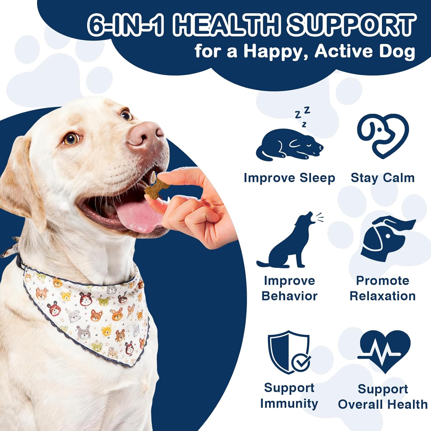 Hemp Calming Chews for Dogs 300ct with Melatonin-Stress & Anxiety Relief Sleep Aid Treats for Small/Medium/Large Dogs- Fireworks, Thunder, Barking, Separation Vet Approved Made in USA Chicken Flavor