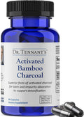 Dr. Tennant's Activated Bamboo Charcoal | Coconut-Free Detox Supplement | Supports GI Tract Cleansing & Digestive Health | Cleaner Alternative to Standard Charcoals | 90 Capsules