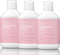 Collagen Deluxe 500ml x 3 I 8 Week Bundle I 12500 mg Marine Collagen (Type I & III) I Hyaluronic Acid, Biotin, Vitamin C I Sugar-Free - 8 Week Supply