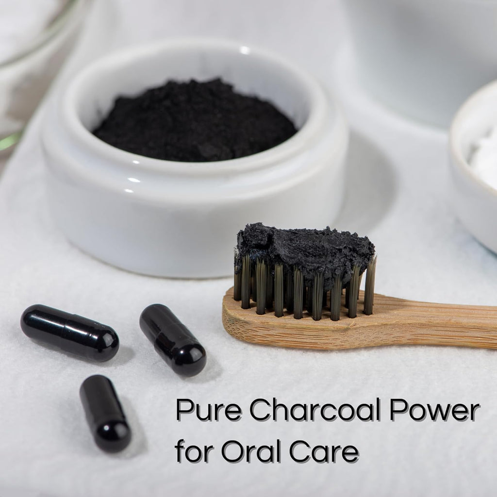 Activated Coconut Charcoal Capsules- Supports Health - Vegan, Organic, Non-GMO, No Additives - X-Large Bottle 210 Count - Pack of 2
