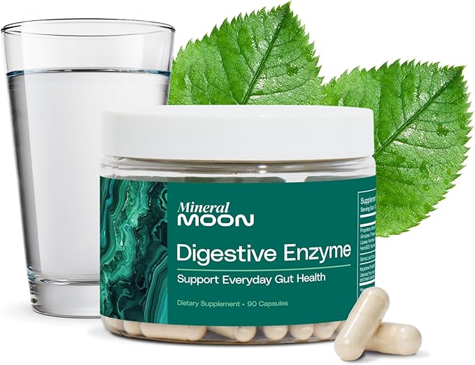Innerspace Flora Premium Digestive Enzymes for Men and Women - 12 Enzymes for Digestion & Senna Leaf Extract - Supports Gut Health, Digestion Supplement, Nutrient Absorption - 90 Capsules