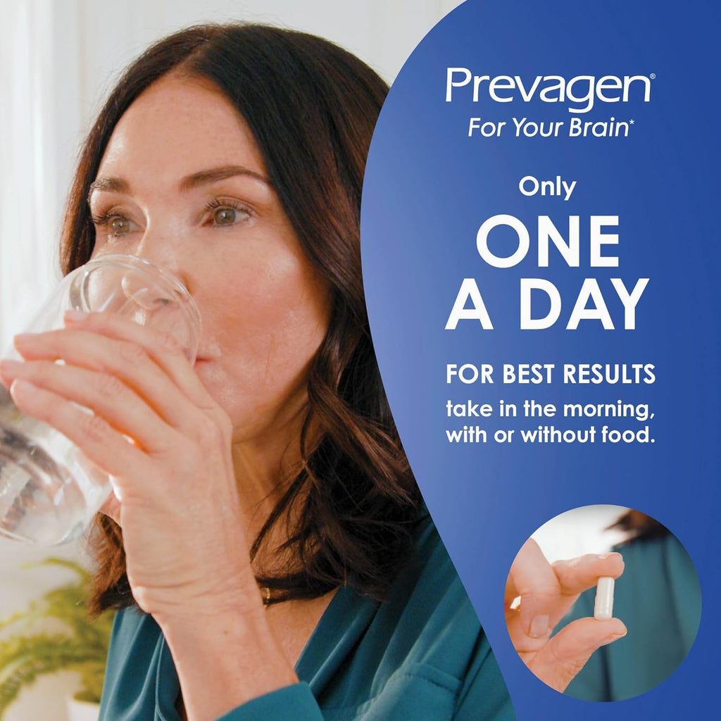 Prevagen Regular Strength 10mg, 60 Capsules |3 Pack| with Apoaequorin & Vitamin D with Attractive and Stackable Storage Box