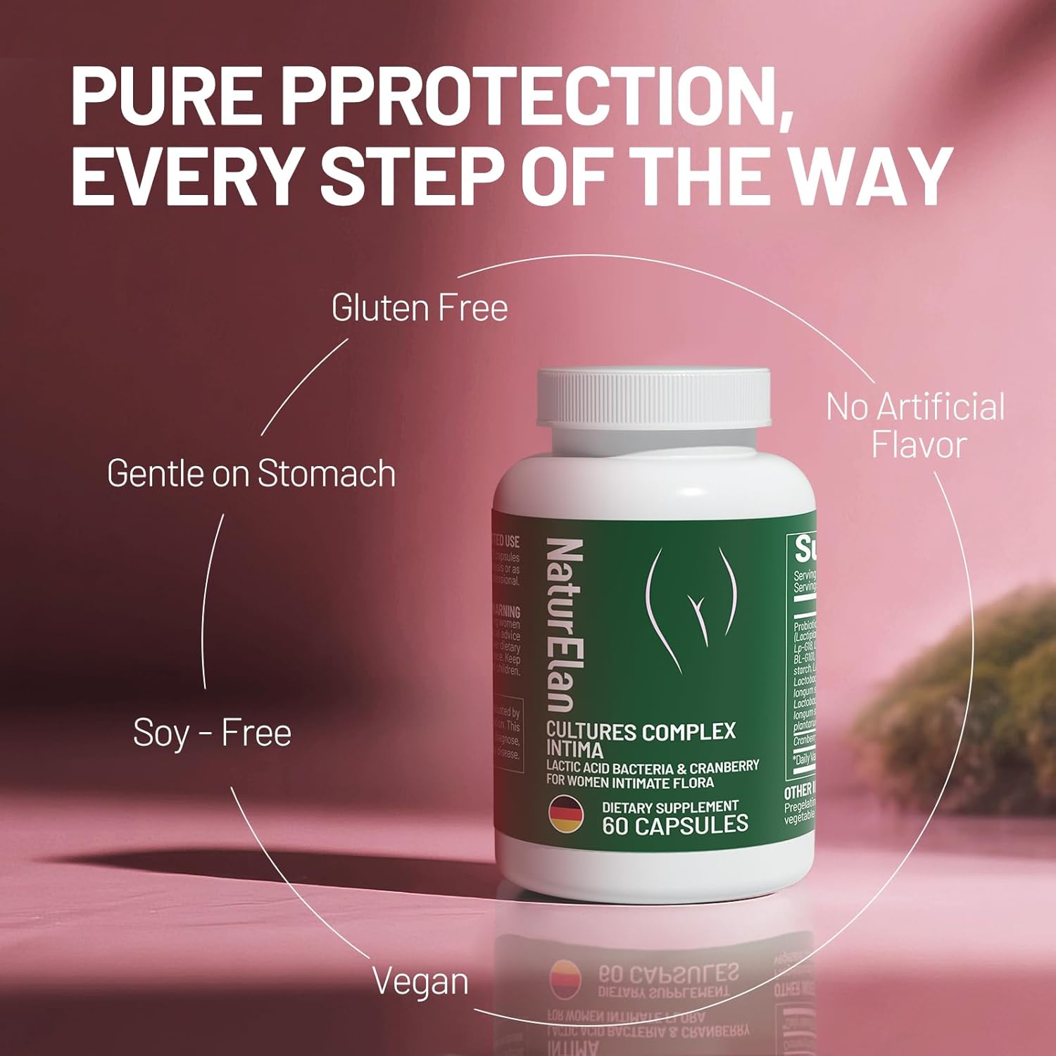 Probiotics for Women, 16 Strains with Cranberry Powder for Digestive, Vaginal&Immune Health Support, 40 Billion CFU, Vaginal Probiotics for Women pH Balance & UTI, Support Vaginal Odor & Flora, 60 CT