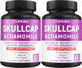Skullcap Capsules with Skullcap, Chamomile, Lemon Balm and More - 120 Capsules for 4 Months Supply (Pack of 2)