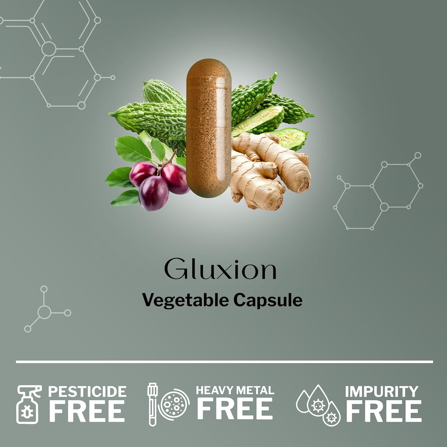SugarMD GLUXION 3X Strength Formula | Advanced Botanical & Nutrient Blend for Spike Control| Vegan, Non-GMO, 180 Capsules