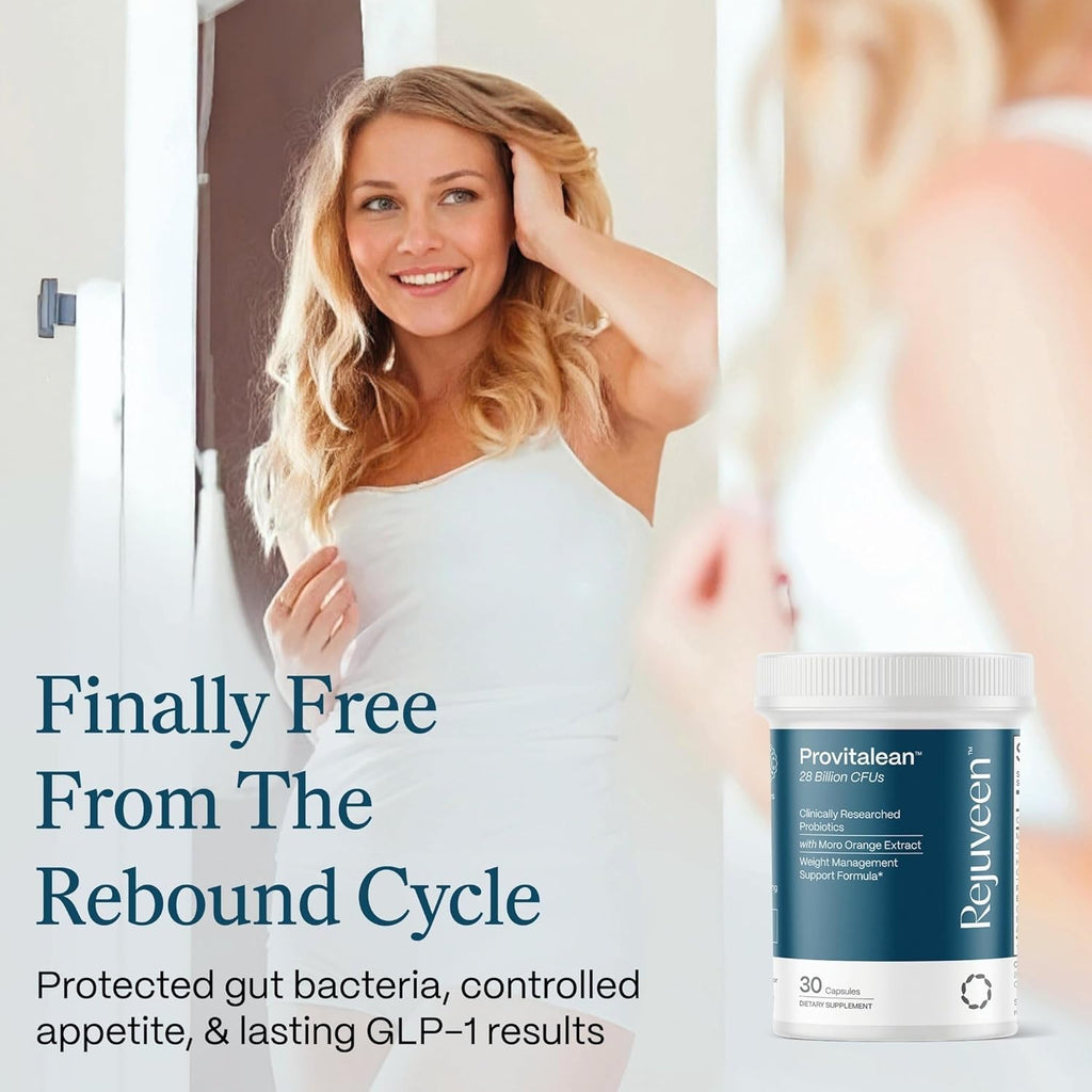 Provitalean Metabolism Fuel for Women | Mute Cravings for Belly Fat & Resistant Waistlines | B420 Probiotic, Morosil, Chromium | Vegetarian, Stimulant-Free, Gluten-Free | 30 Ct
